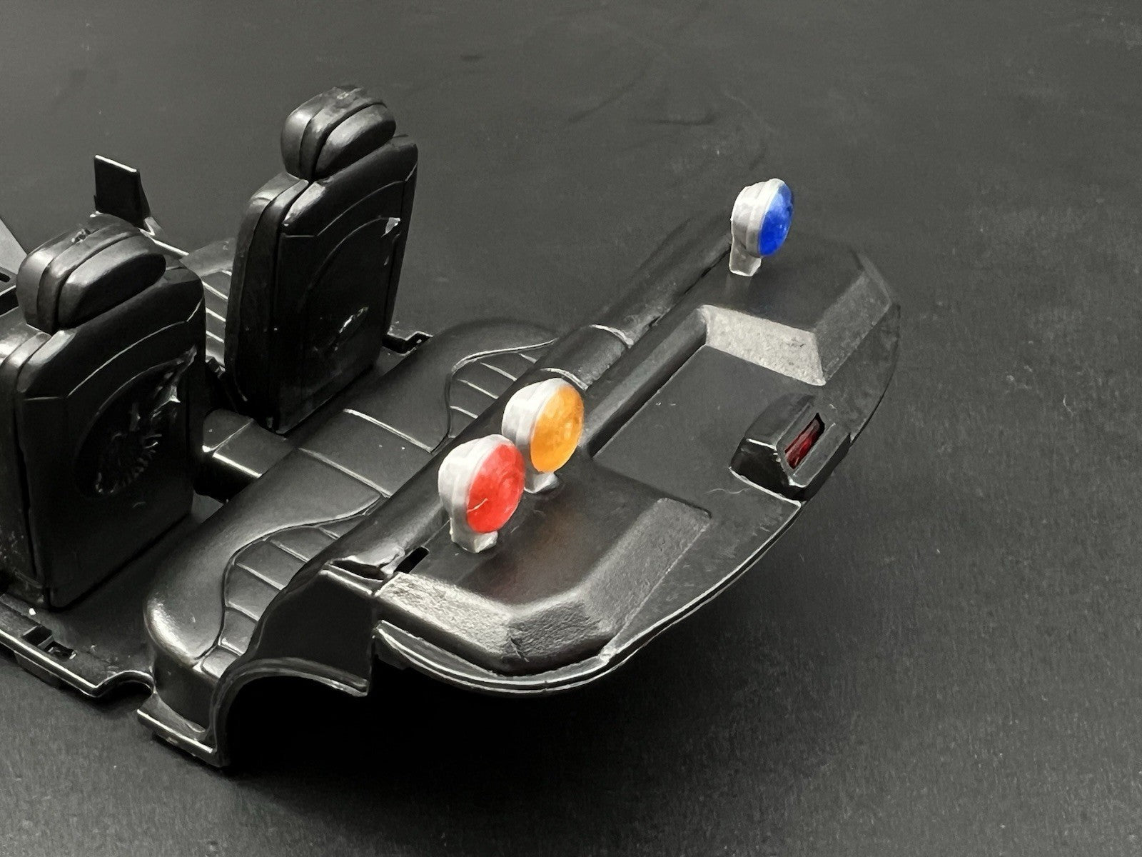 3 Pack 1/43 Scale Model Blue Red Amber PAR Round Deck Light Police 4345 CHP15