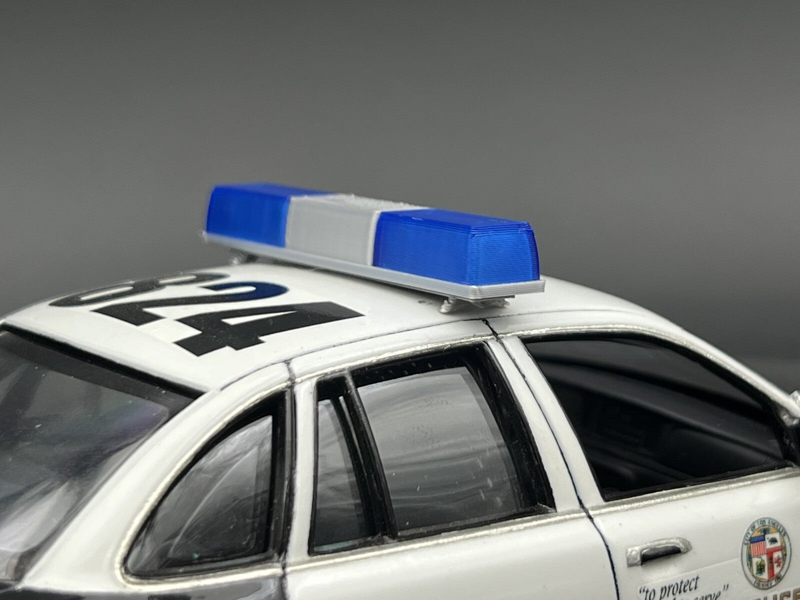 1/24 25 Blue Federal Signal Twinsonic Lightbar Police Sheriff State Patrol6
