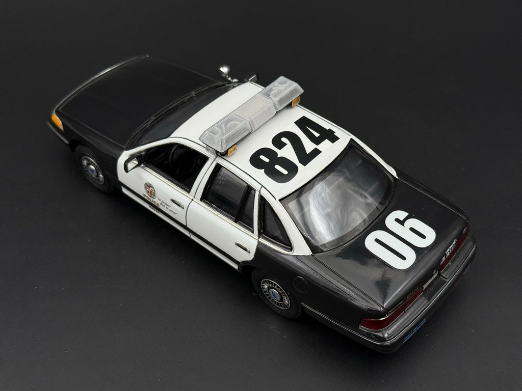 1/24 25 Scale Clear Chrome Streethawk Lightbar Police 246417