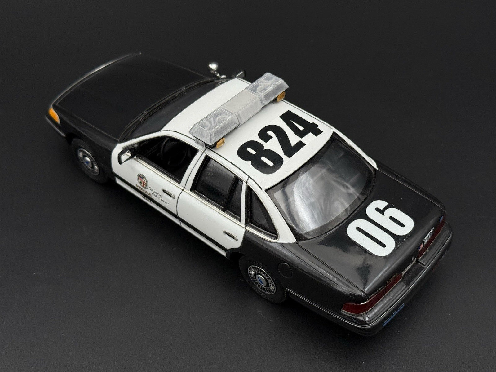 1/24 25 Scale Clear Chrome Streethawk Lightbar Police 246417
