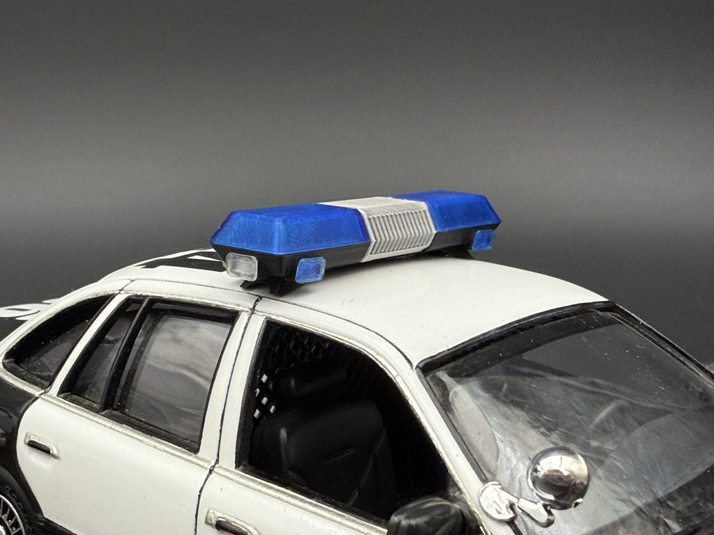 1/24 25 Scale Blue Chrome Streethawk Lightbar Police 246410