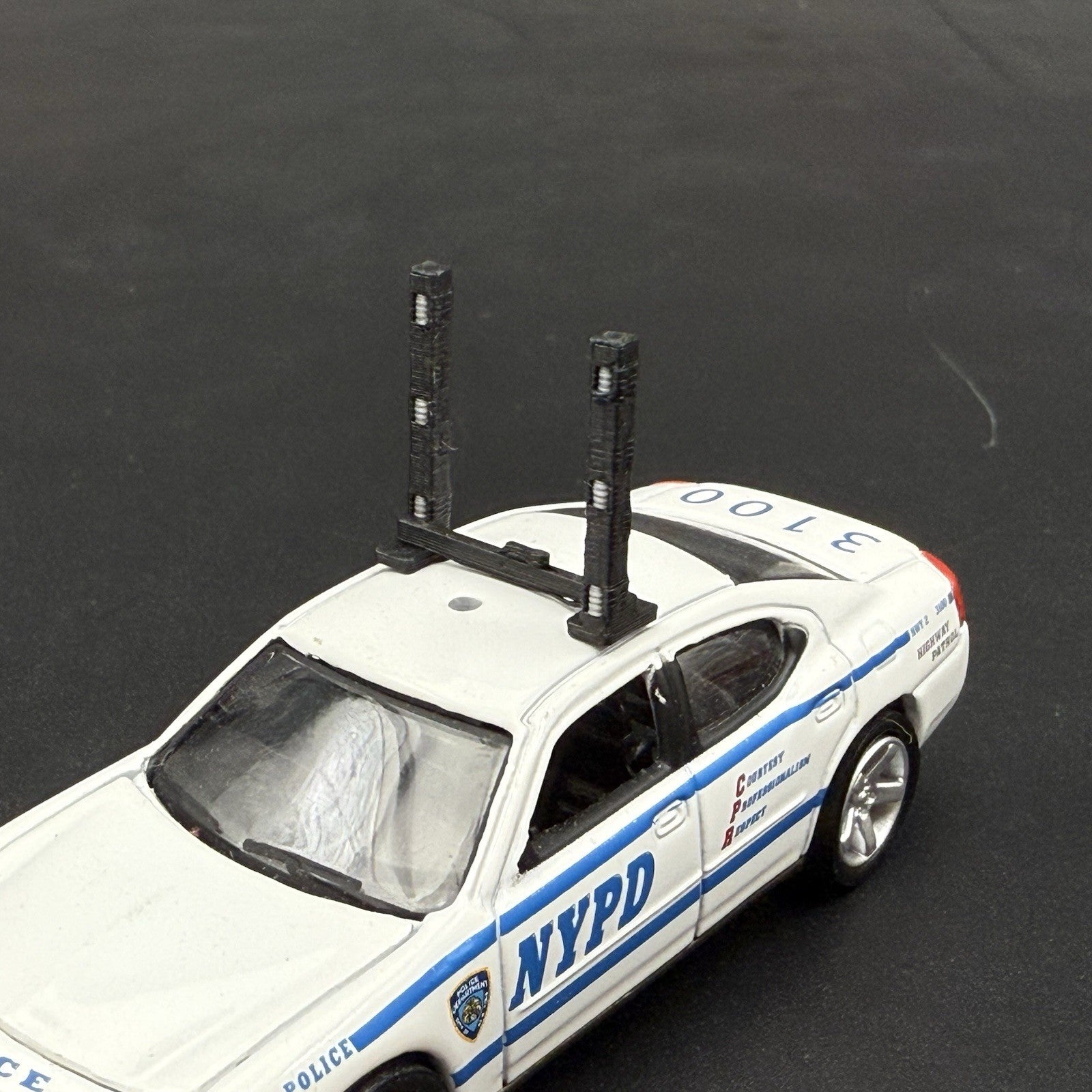 1/64 NYSP (Up) High Riser Lightbar New York State Police Highway Patrol1