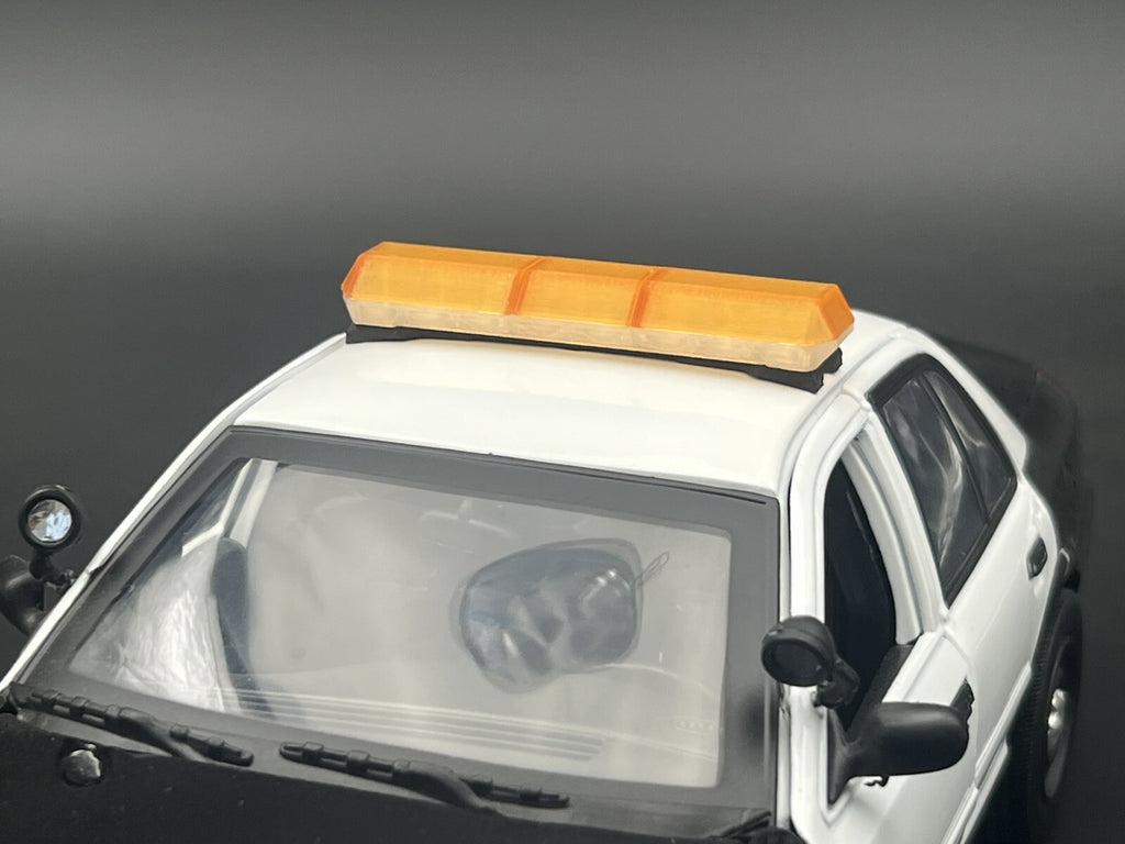 1/18 Scale Amber Code 3 MX7000 Lightbar W/ Internal Lens Security Work Park3