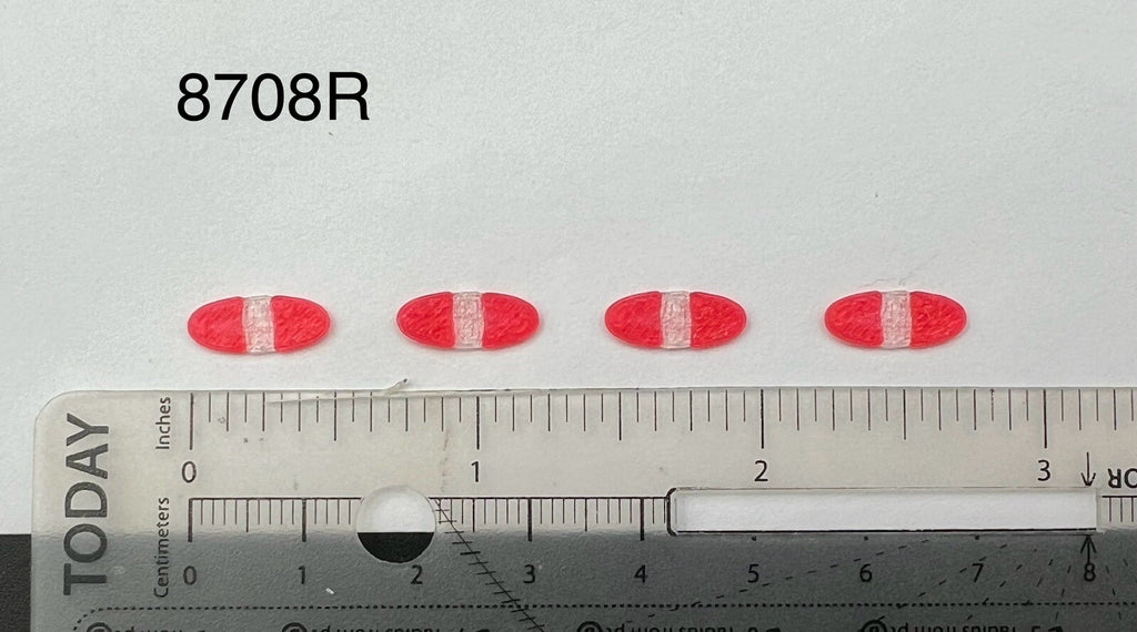 4 Pack 1/87 HO Scale Red Federal Signal Arjent Lightbar Police Car Fire EMS SUV0
