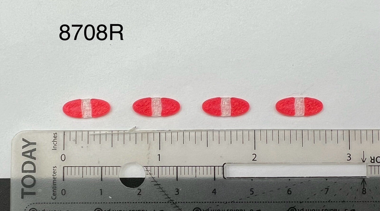 4 Pack 1/87 HO Scale Red Federal Signal Arjent Lightbar Police Car Fire EMS SUV0