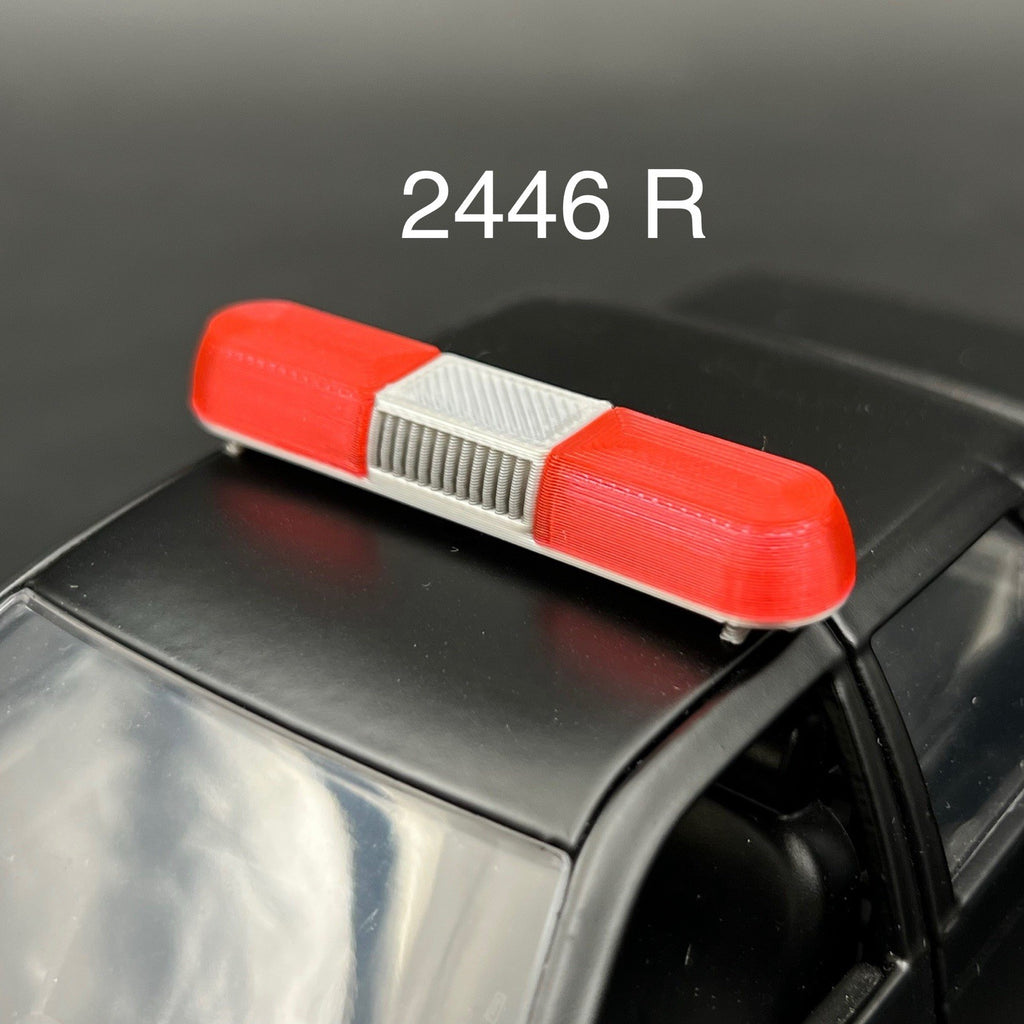1/24 1/25 Red Whelen 80H 90H 8000 Lightbar Police Sheriff Fire Highway Patrol0