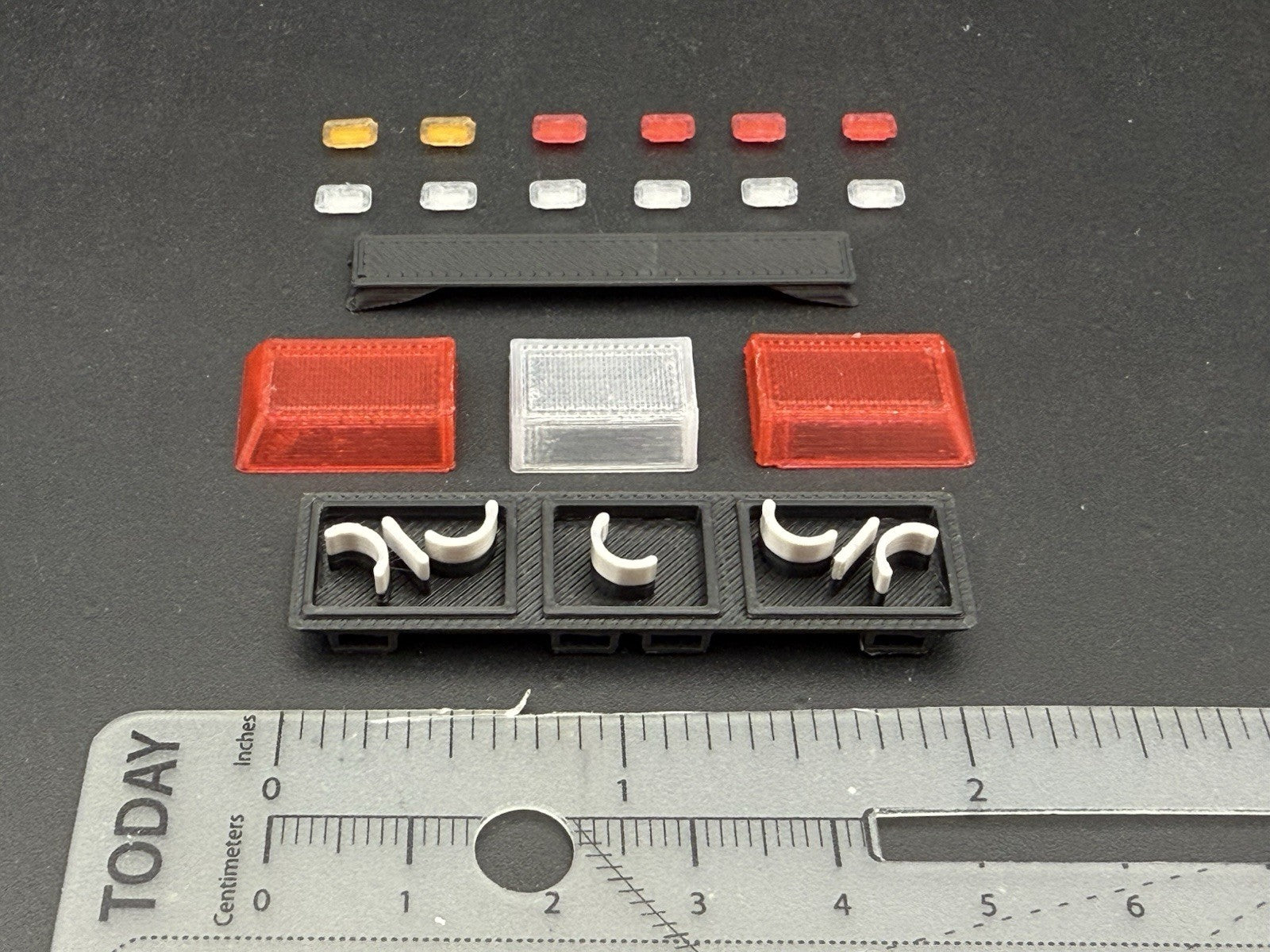 1/24 25 Scale Red Streethawk Lightbar New York Police Sheriff Fire 2464RClear1
