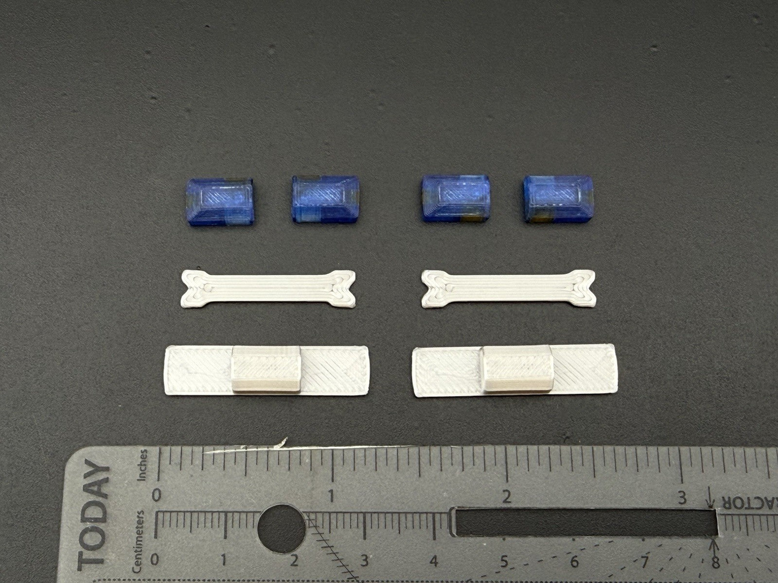2-Pack 1/43 Scale Model Blue Amber Flasher Smith Wesson 8880 Lightbar 4343B11