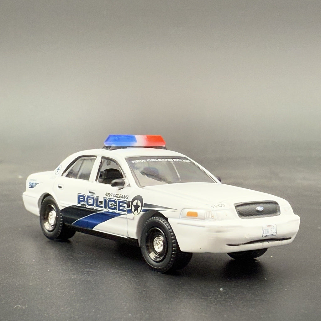 2-Pack 1/64 Scale Model Red Blue Federal Vista Lightbar Police Car 6412BCR11