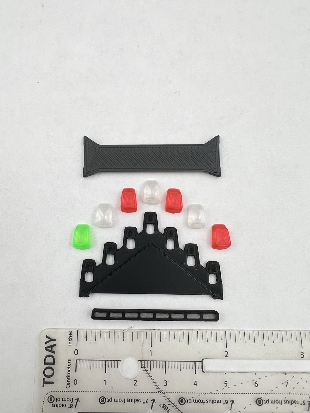1/24 LED Ready Chicago Fire Federal Signal Vector Vision Lightbar Car CFD Green1
