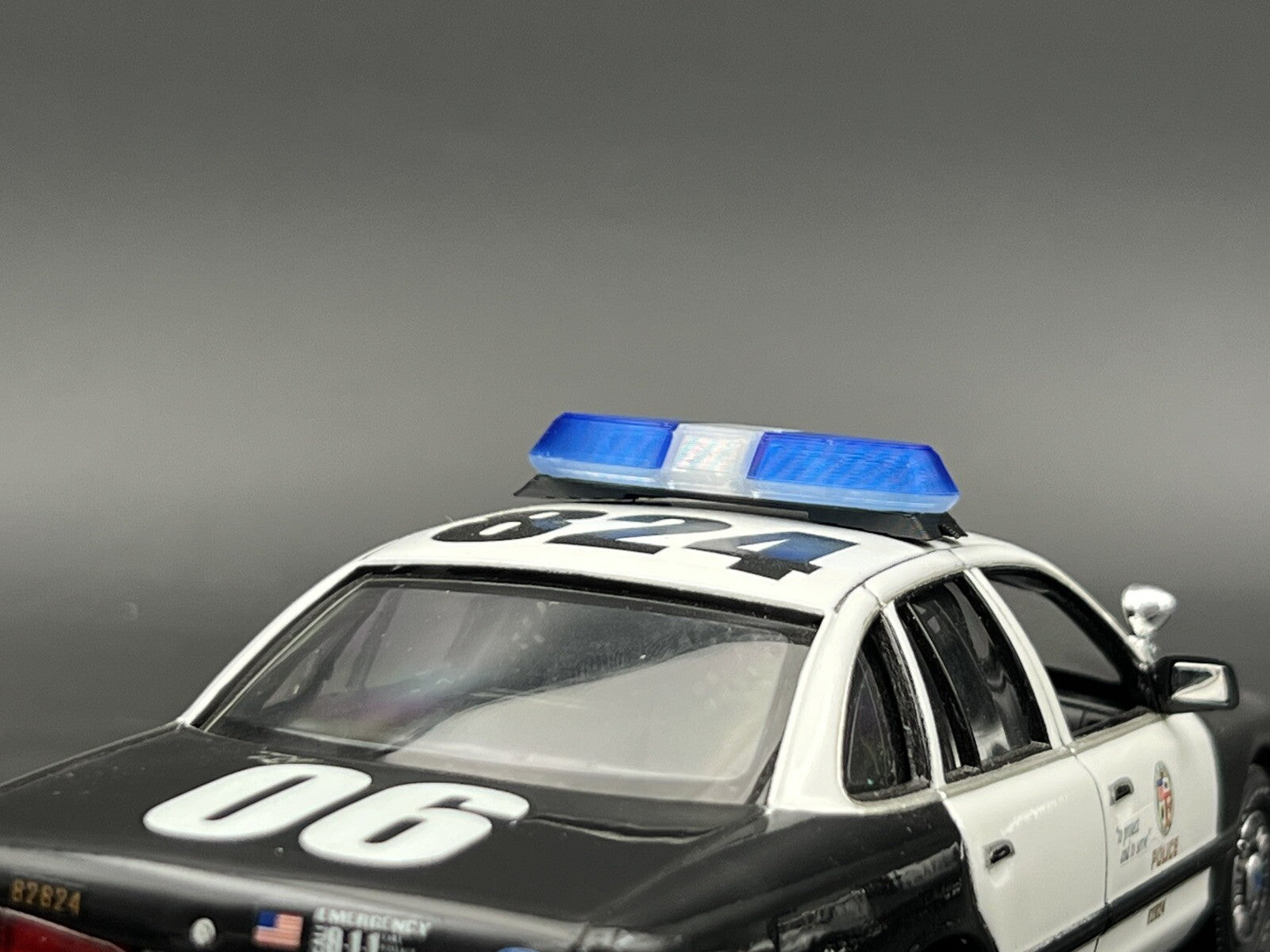 1/24 25 Blue Clear Federal Signal Vista Lightbar Kentucky State Police Sheriff4
