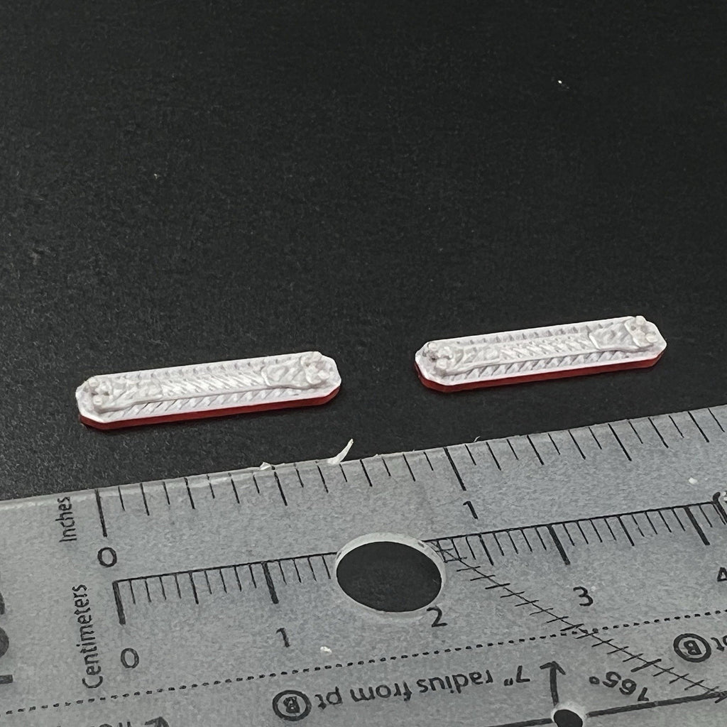 2 Pack 1/64 Red LED Code 3 X2100 Lightbar For Greenlight Fire EMS Ambulance SUV8