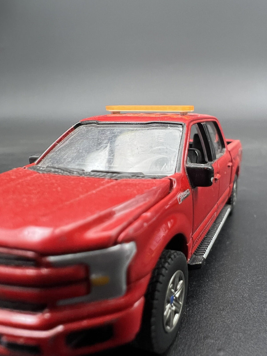 2 Pack 1/64 Amber LED Style Narrow Lightbar Greenlight Work Tow Construction4