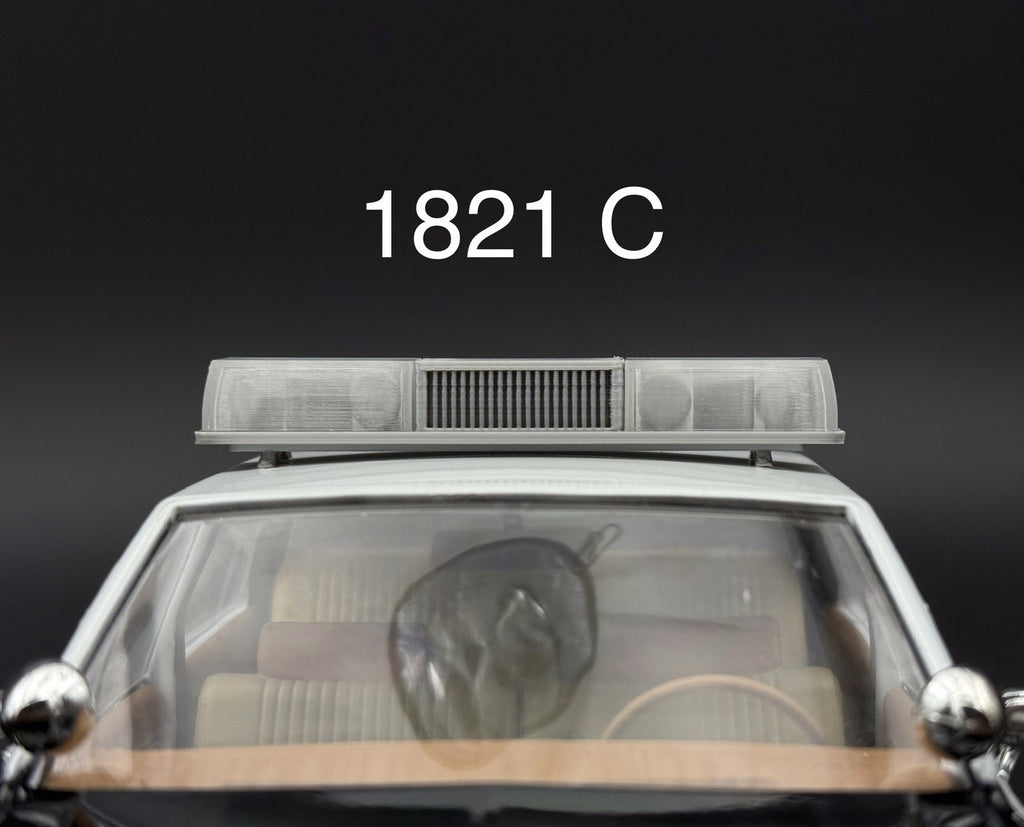 1/18 Scale Model Clear Federal Signal Twinsonic Lightbar Police 1821C0
