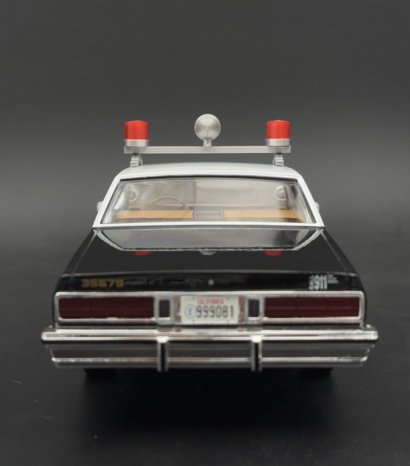 1/24 25 Scale Model Federal Red Twin Beacon Ray Police Lightbar Visibar 2456R6