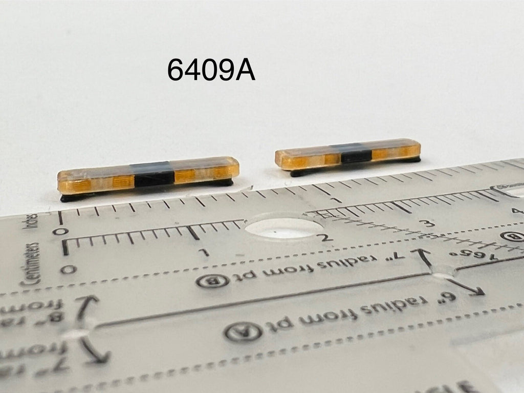 2 Pack 1/64 Whelen Edge Lightbar Amber Security Park Patrol Tow Work Truck SUV0