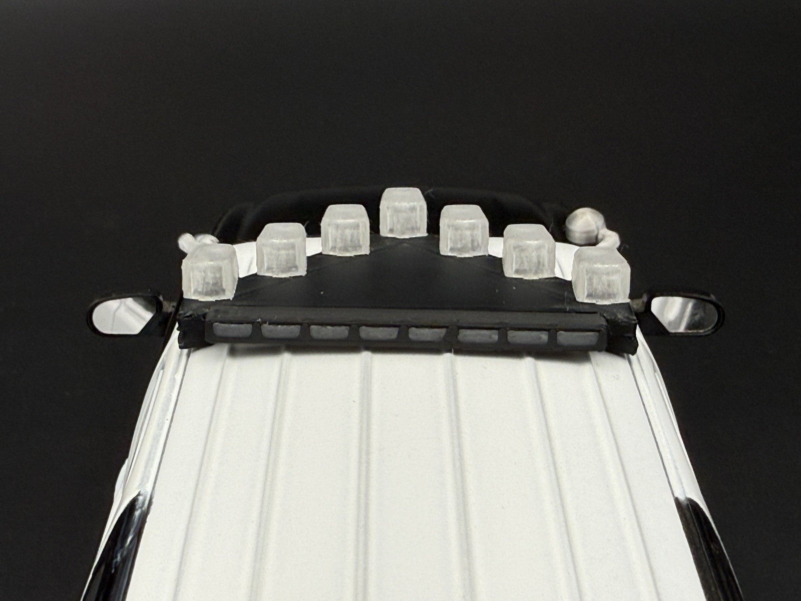 1/24 25 Scale Model LED Ready Clear Federal Vector Lightbar Police Fire 2432C12