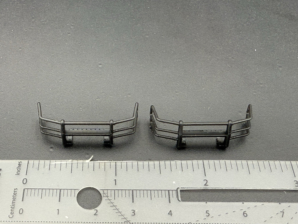 2 PACK 1/64 Go Rhino Wrap Around Push Bumper Pushbar Charger Police Greenlight1