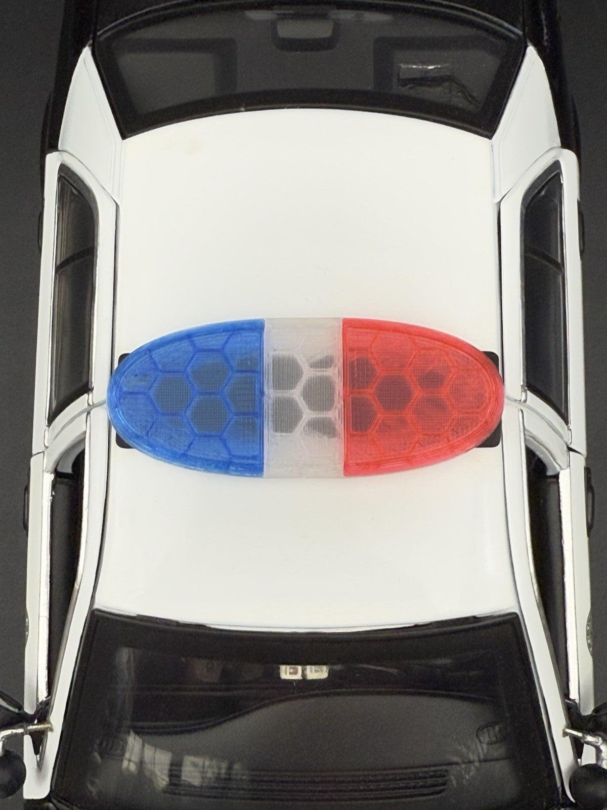 1/18 Scale Model LED Compatible Blue Red Federal Arjent Lightbar Police 1804BR7