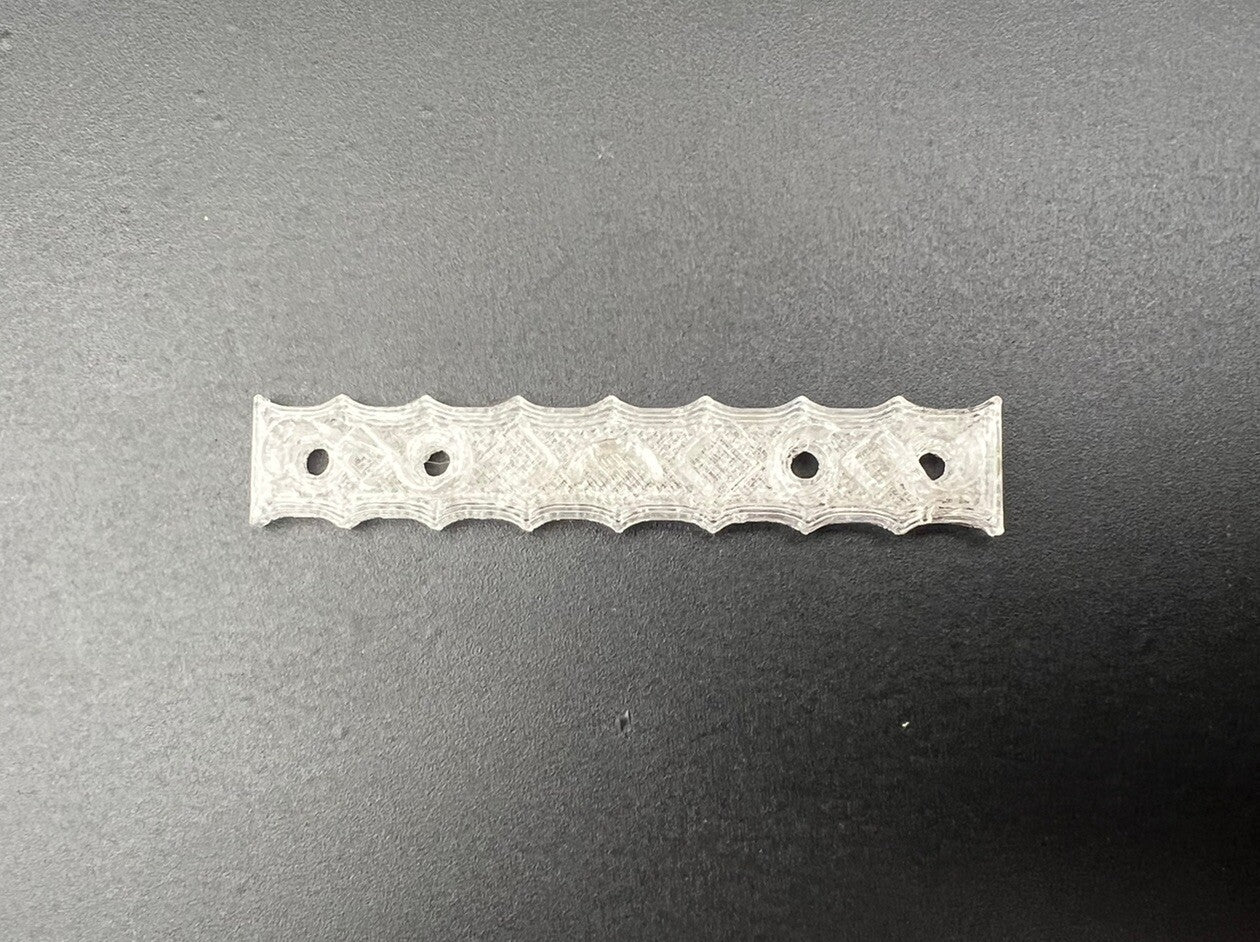 Clear Lens Insert For 1/18 MotorMax Code 3 Police Lightbar Crown Victoria2