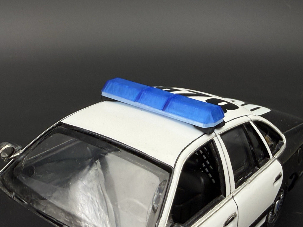 1/24 25 Scale Model Blue Code 3 Excalibur Lightbar Police12