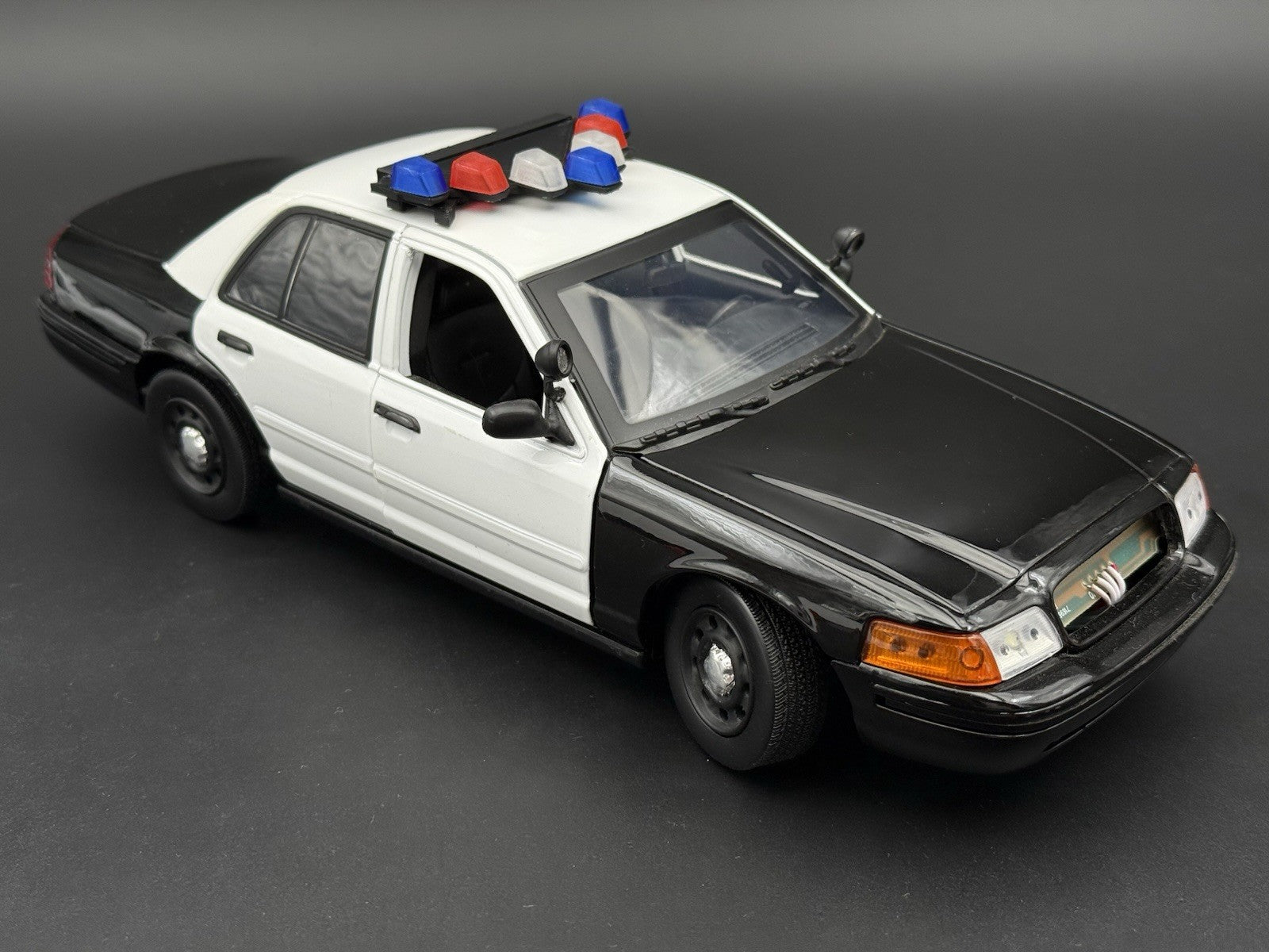 1/18 Scale Model LED Ready Blue Red Federal Vector Lightbar Police Car 1837 BR46