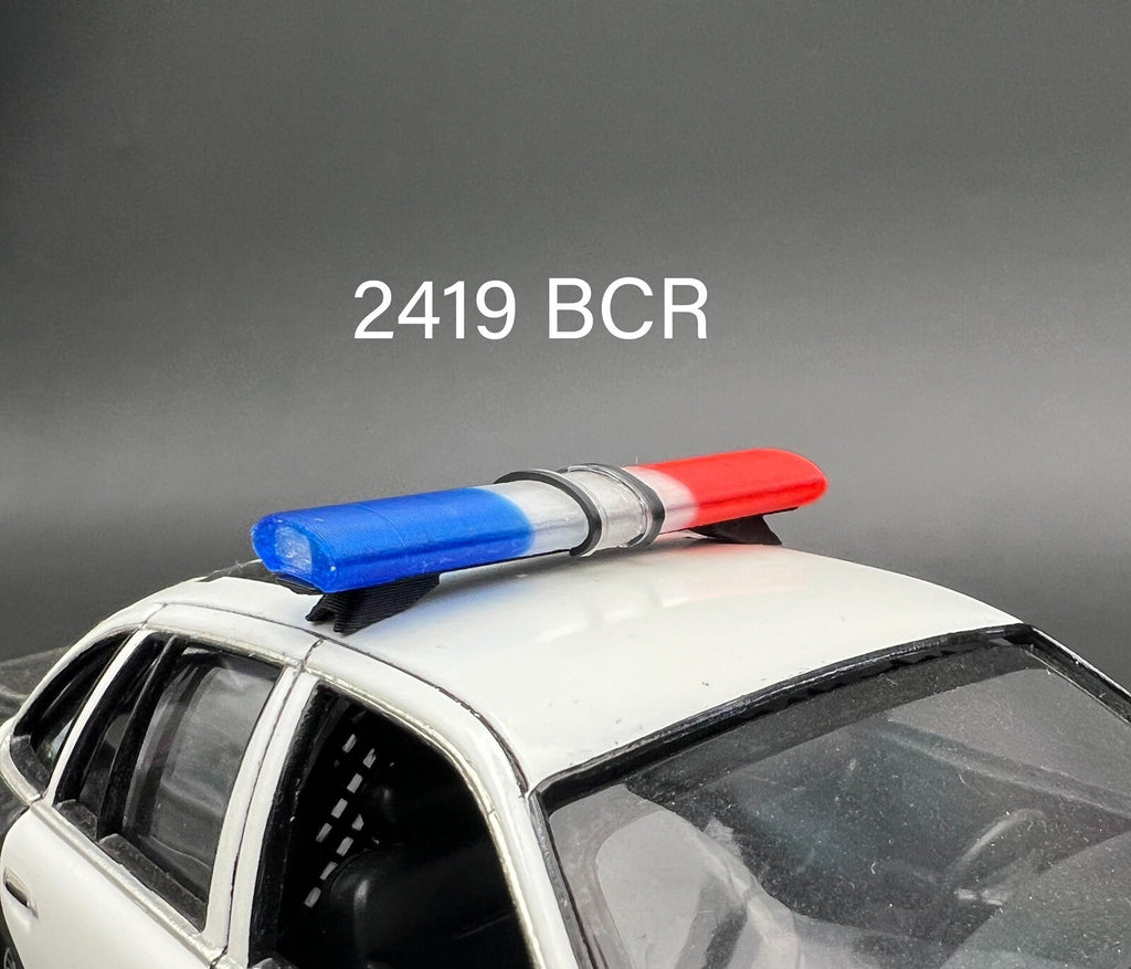 1/24 25 LED Ready Jetstrobe Jetstream Lightbar Blue Red Clear Police Sheriff0