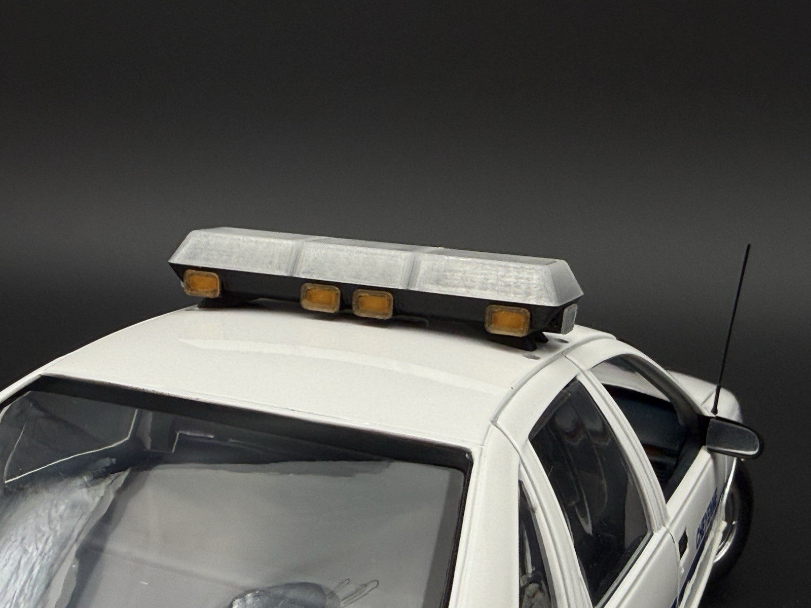 1/18 Scale Model Clear Streethawk Lightbar Police 1859ClearC12