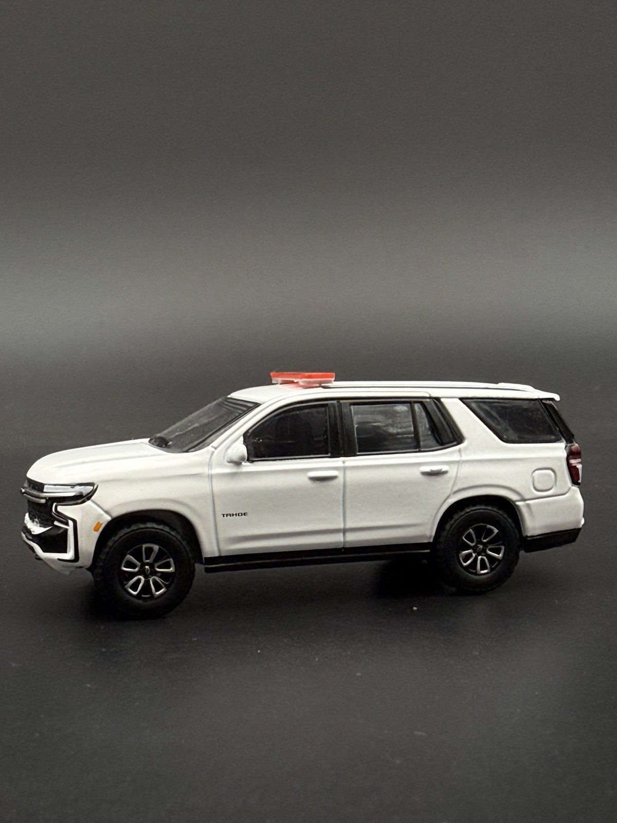 2-Pack 1/64 Scale Model Silver Top Red LED Style Whelen Lightbar 6402RS4