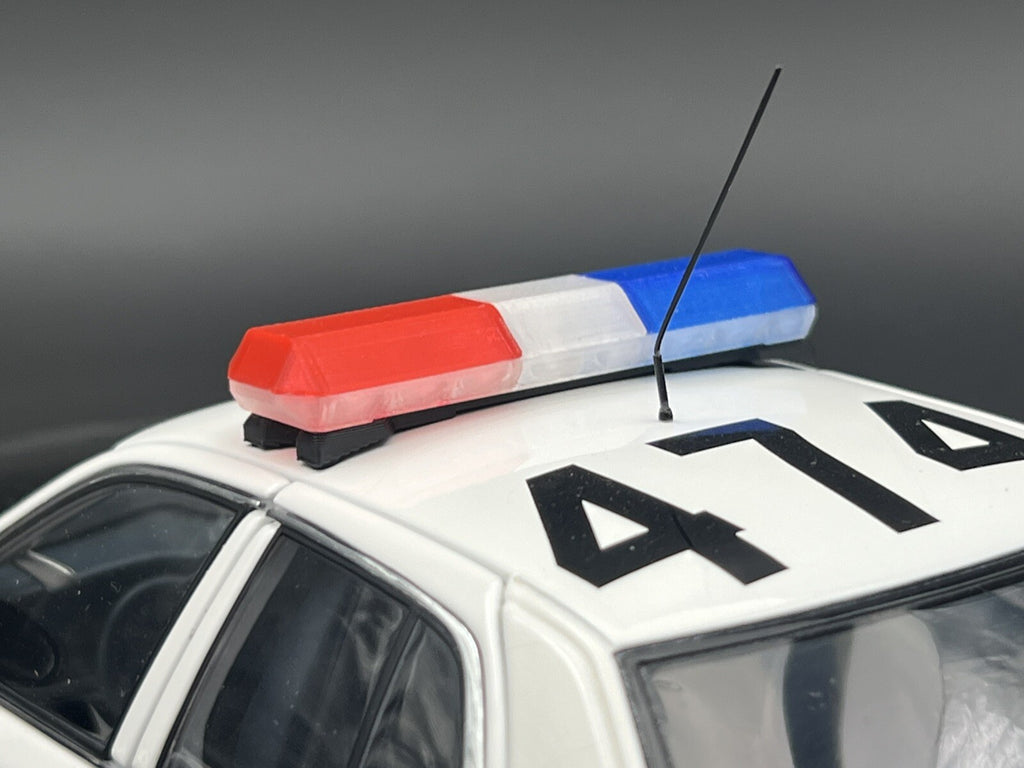 1/18 Scale Blue Clear Red Code 3 MX7000 Lightbar LAPD LASD Sheriff State Police4