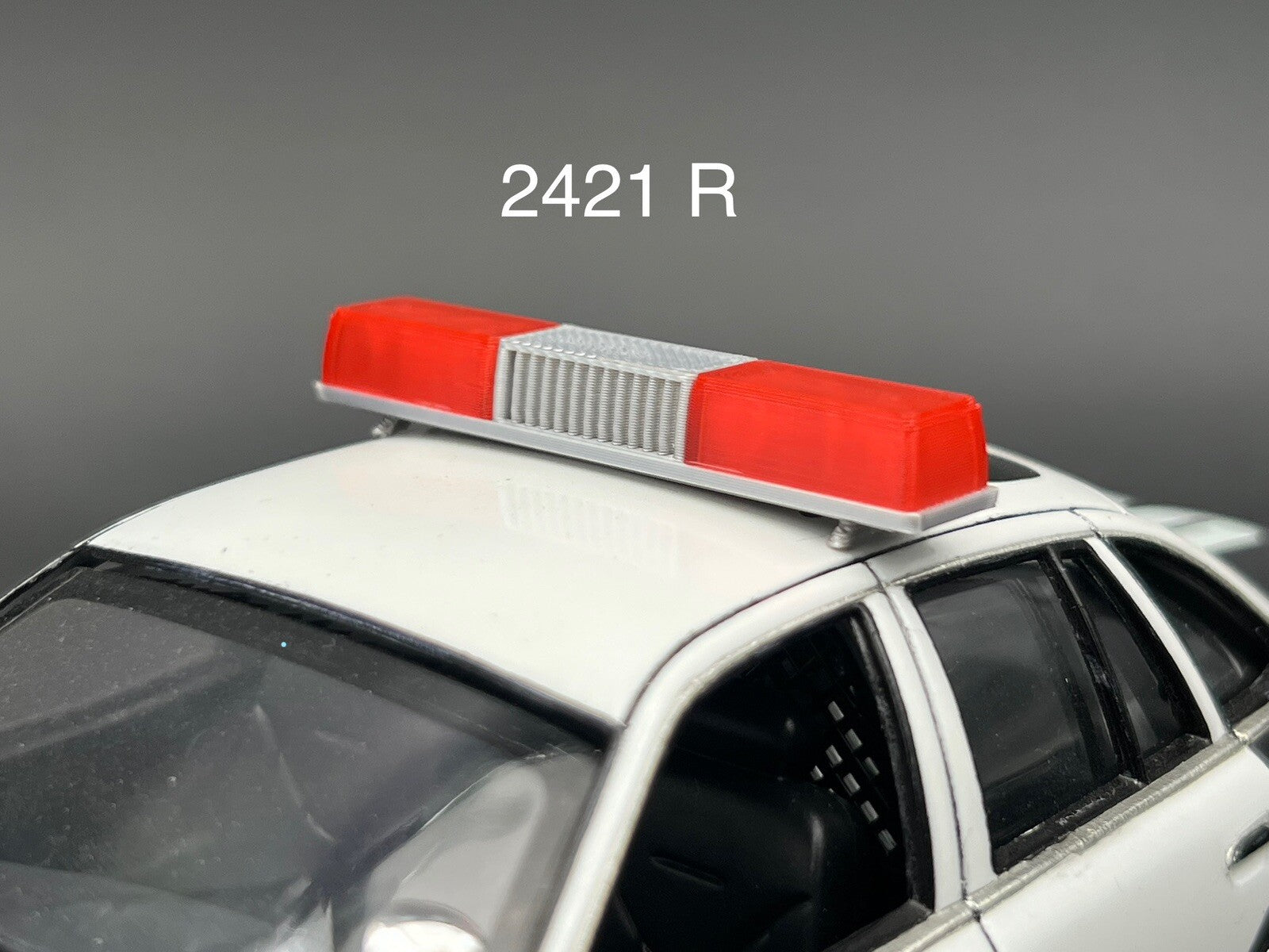 1/24 25 Scale Model Red Federal Signal Twinsonic Lightbar Police Fire 2421R0