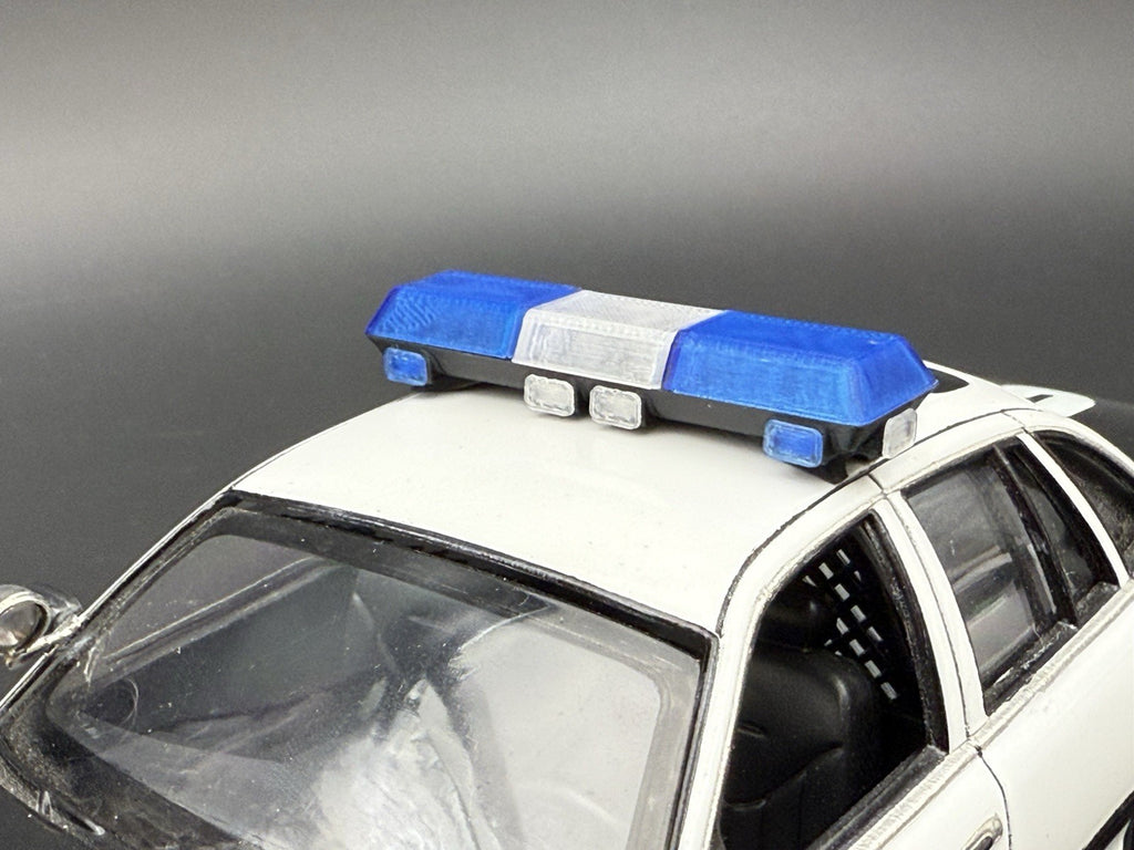 1/24 25 Scale Blue Clear Streethawk Lightbar Police 246415