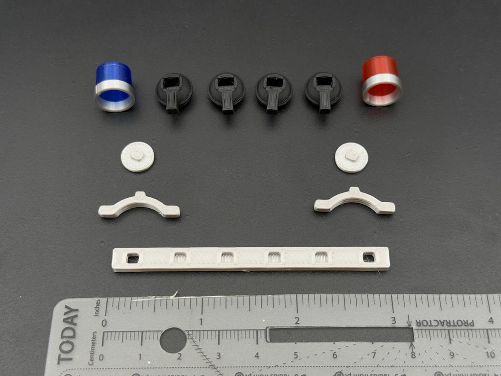 1/18 LED Ready Federal Twin Beacon Ray Blue Red LAPD Police Lightbar Visibar2