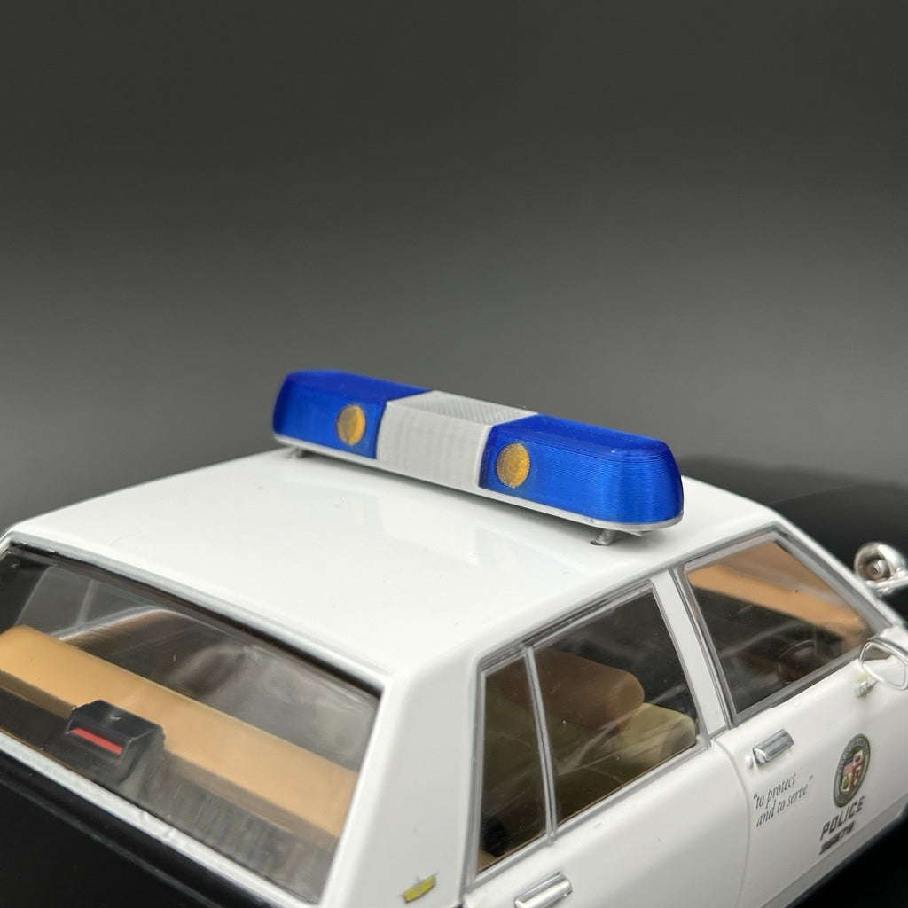 1/18 Blue Whelen 80H 90H 8000 Lightbar Police Sheriff Fire Highway Patrol2
