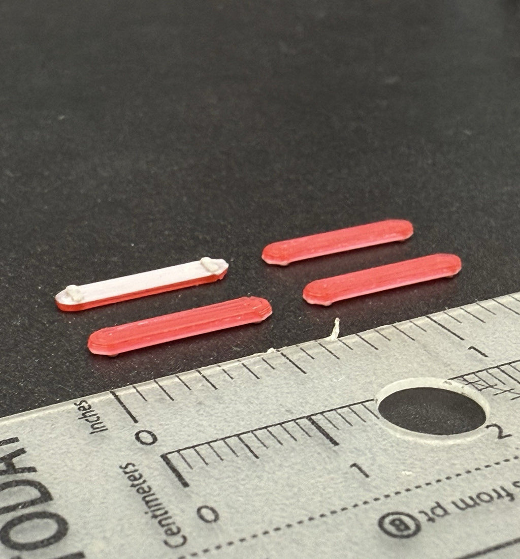 4 Pack 1/87 LED Style Narrow Lightbar For HO Scale Police Fire EMS Ambulance1
