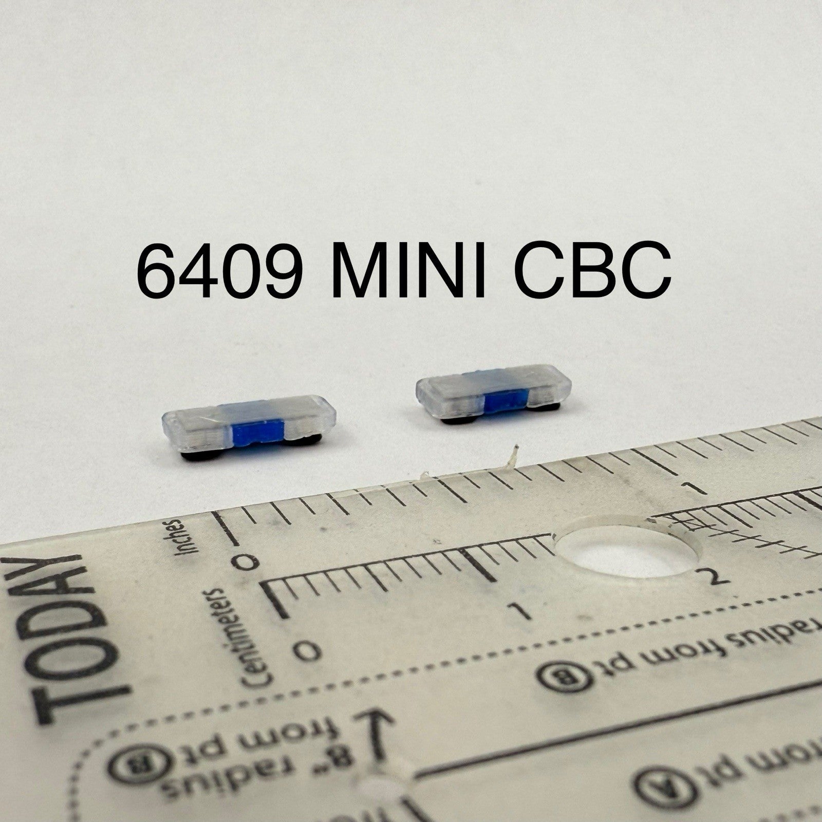 2 Pack 1/64 Mini Whelen Edge Clear Blue Clear Lightbar Police Fire Sheriff EMS0