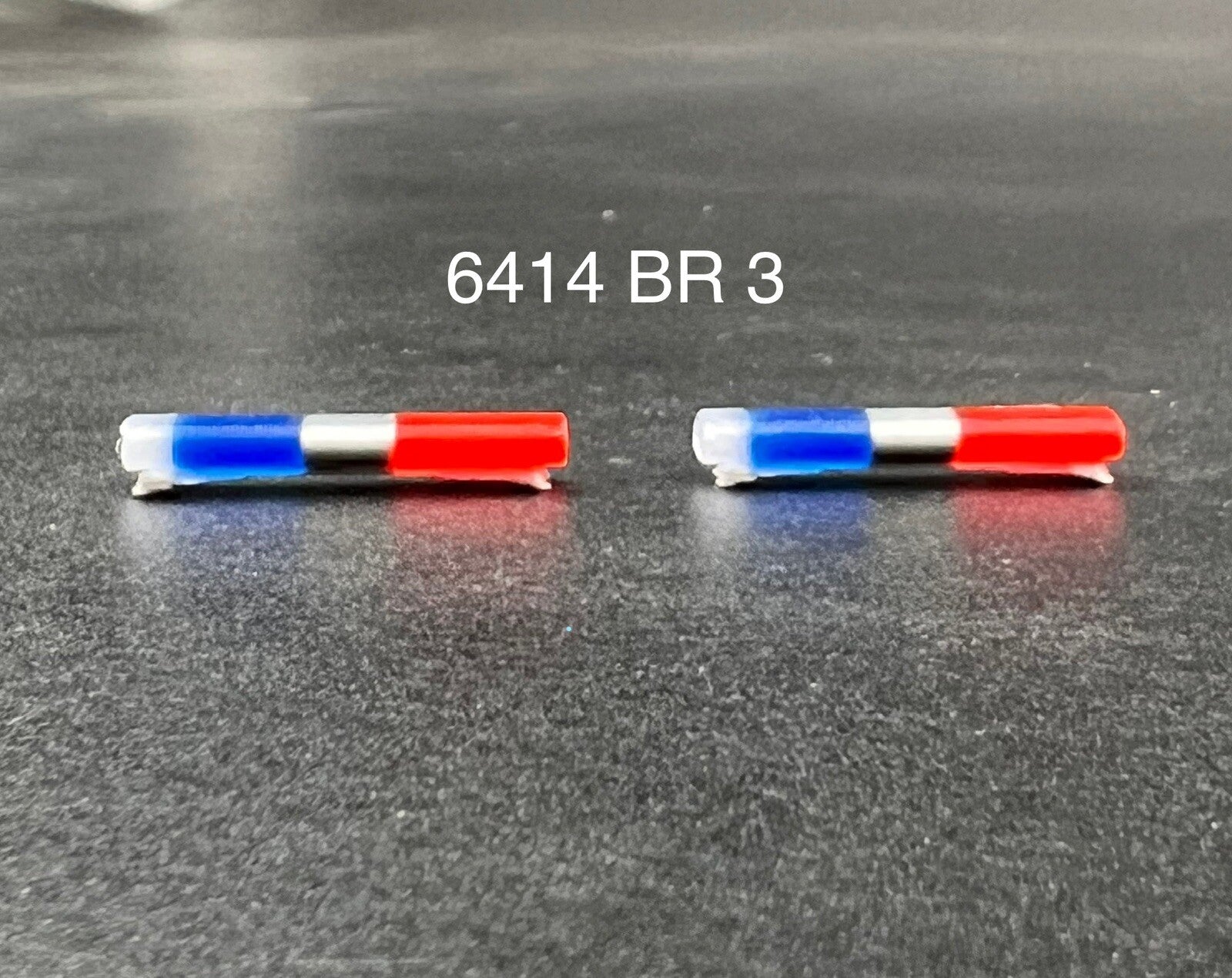 2 Pack 1/64 Blue Clear Red Chrome Federal Signal Aerodynic Lightbar Police0