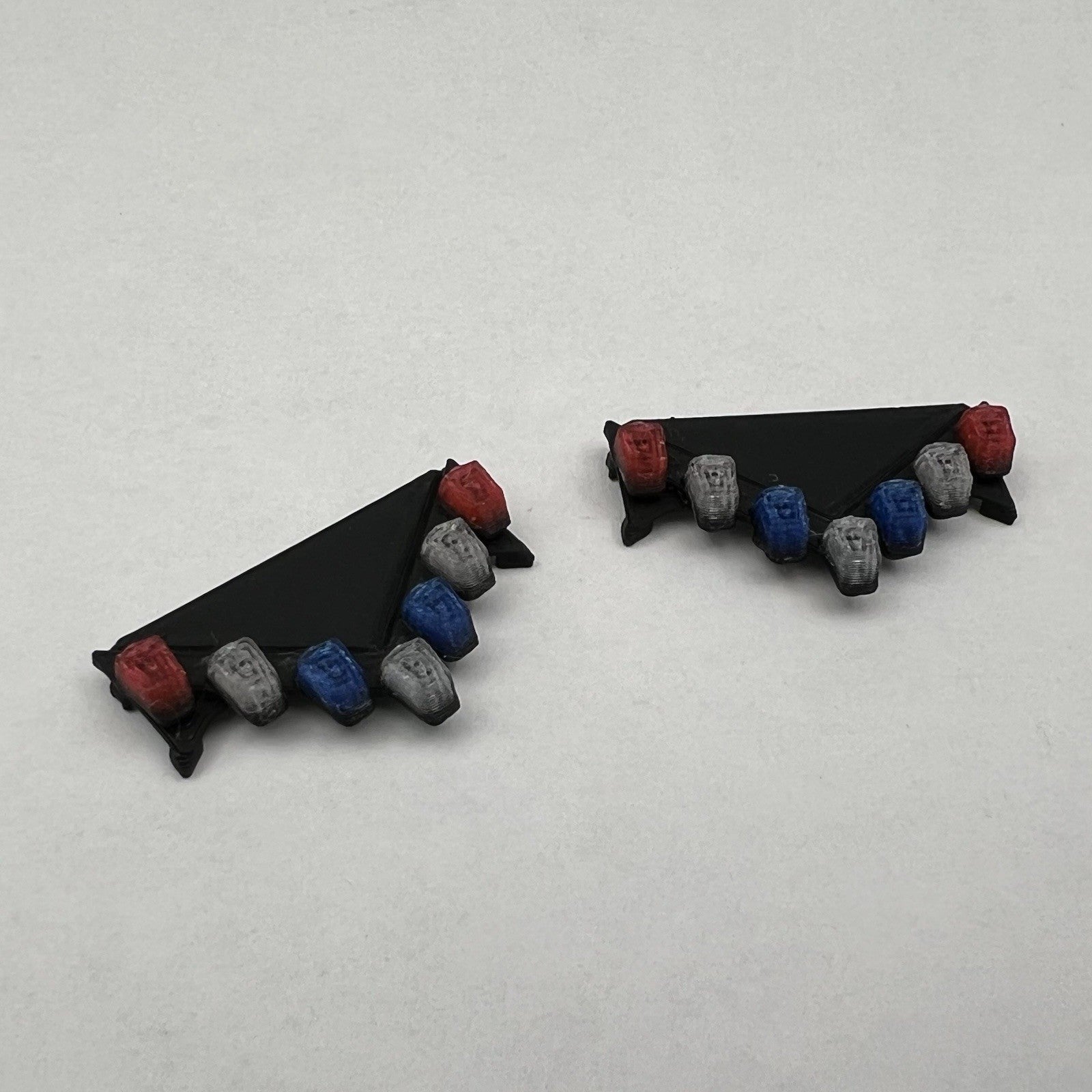 2 Pack 1/43 Blue Red Vector Vision Lightbar LVMPD Las Vegas Metro Police Style13