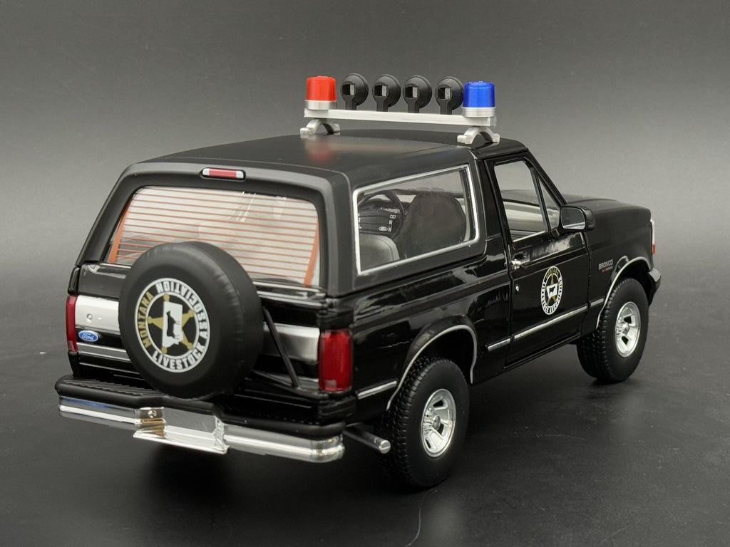 1/18 LED Ready Federal Twin Beacon Ray Blue Red LAPD Police Lightbar Visibar10