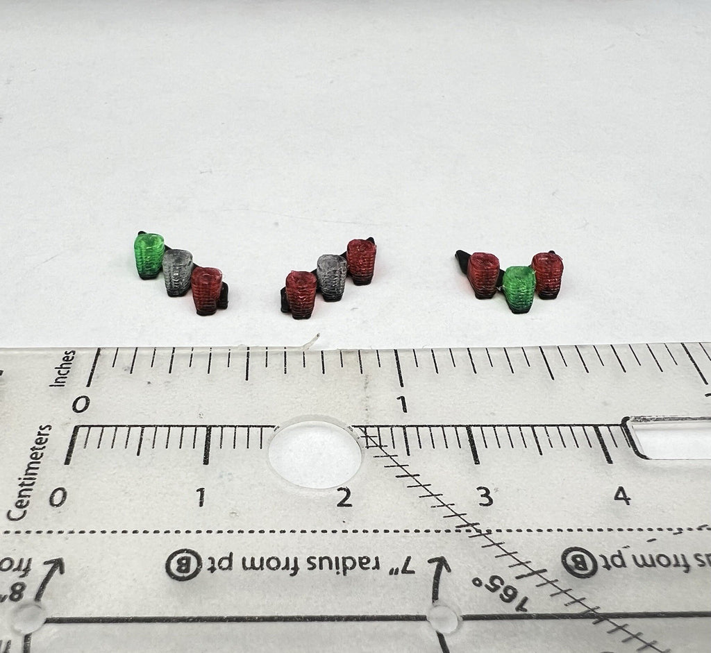 3 Pack 1/64 Chicago Fire CFD Green Red Split Vector Lightbar Truck Engine Code 39