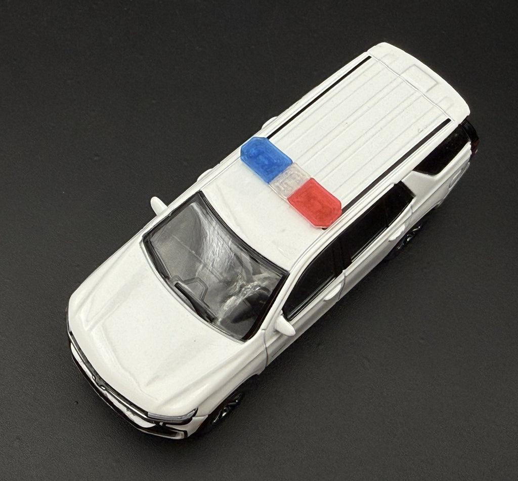 2 Pack 1/64 Scale Model Blue Clear Red Code 3 Defender Lightbar Police 6408BCR4