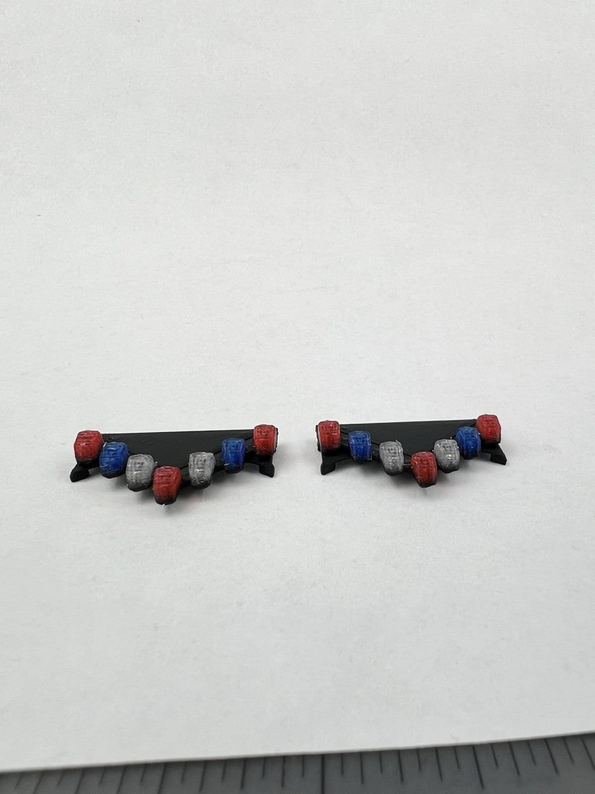 2 Pack 1/43 Blue Red Vector Vision Lightbar CHP California Highway Patrol Police18