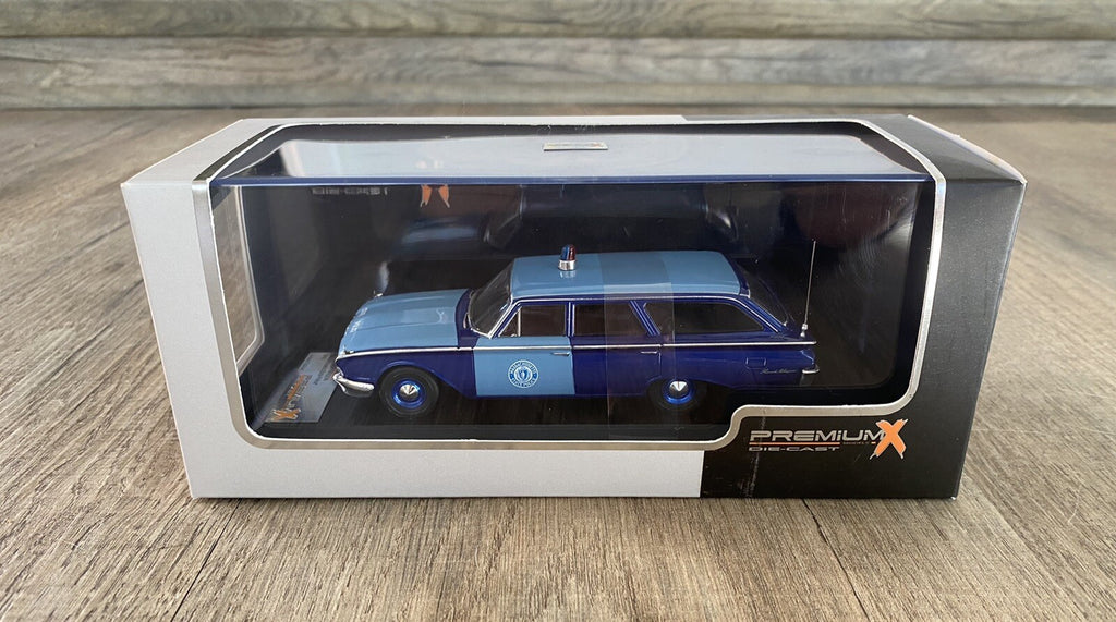 1/43 PREMIUM X 1960 FORD RANCH WAGON MASSACHUSETTS STATE POLICE TROOPER1