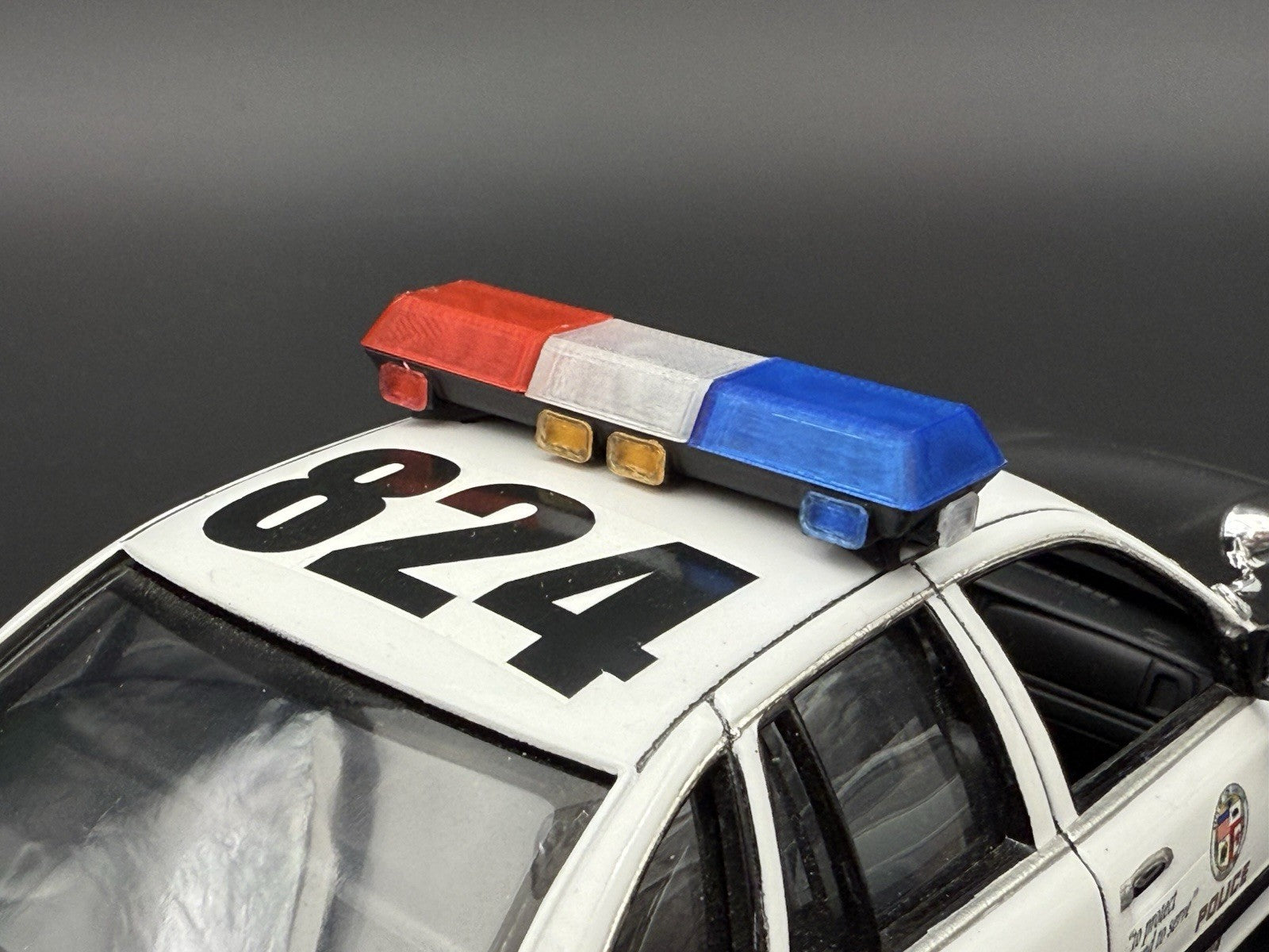 1/24 25 Scale Blue Red Clear Streethawk Lightbar Police 246410
