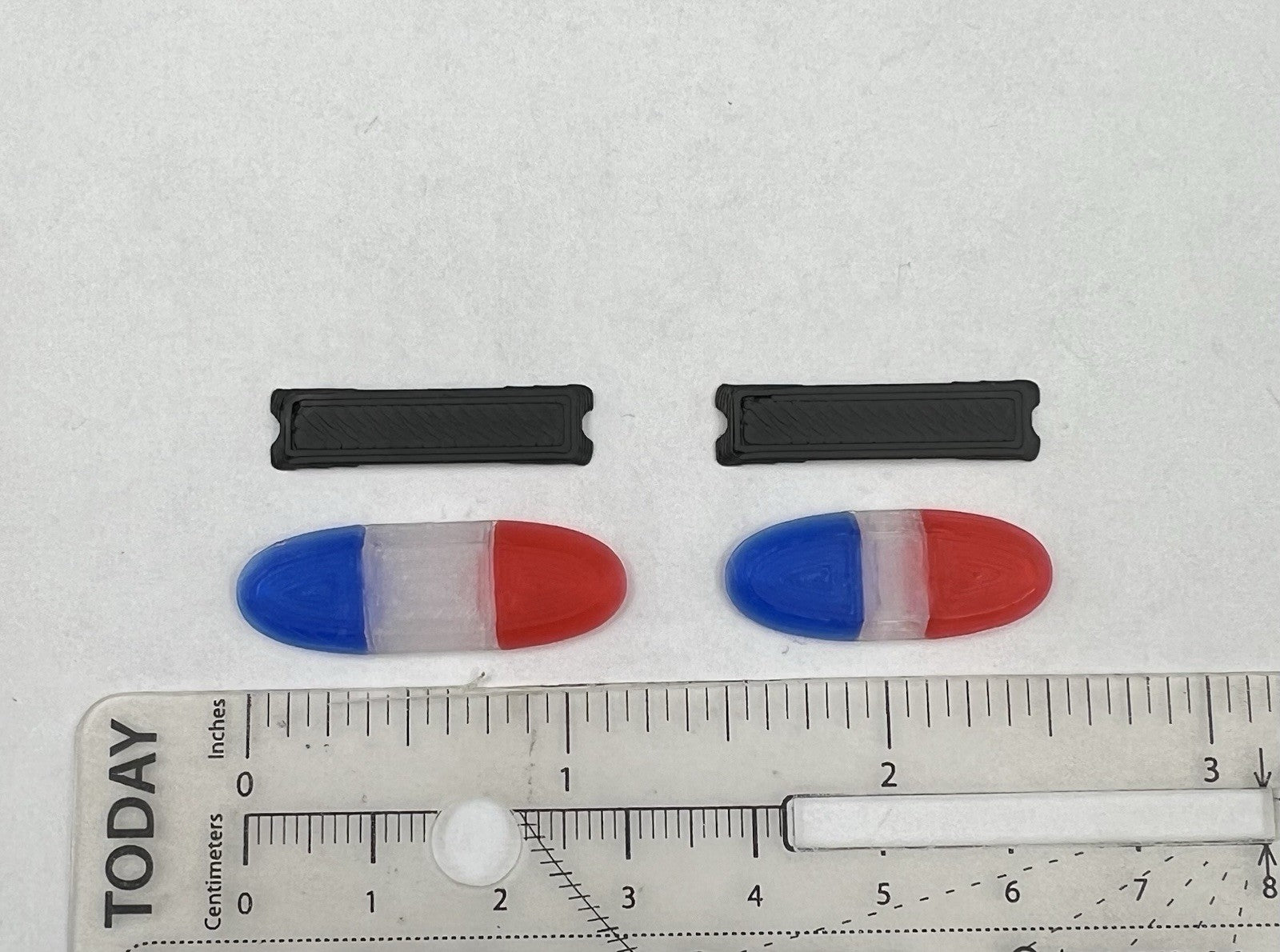 2 Pack 1/43 Blue Red SUV + Sedan Vista Lightbar Greenlight Police Sheriff Fire1