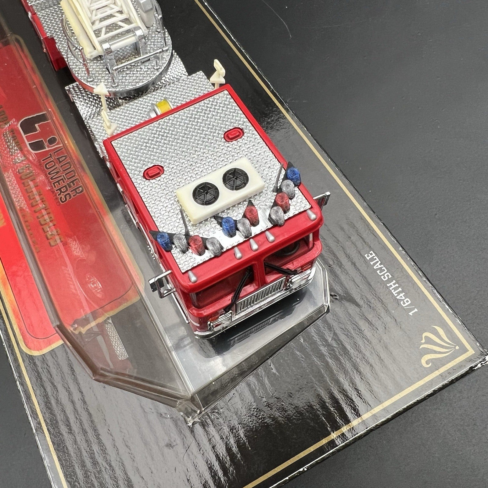 3 Pack 1/64 Blue Red Split Vector Lightbar Fire Truck Engine Police Code 38