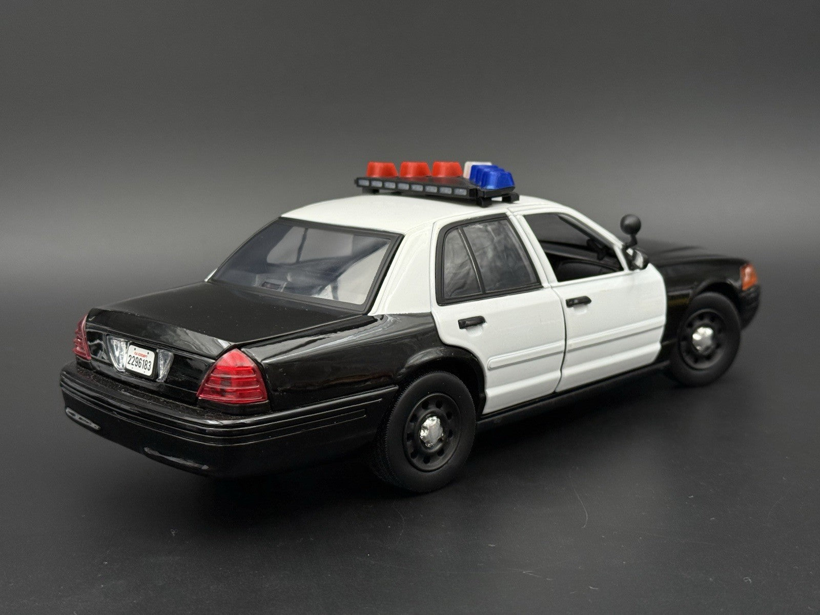 1/18 LED Ready Blue Red Federal Signal Vector Vision Lightbar Police Car BR212
