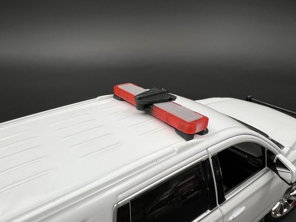 1/24 25 27 LED Ready Whelen Edge Lightbar Red W/ Speaker Fire Police Sheriff7
