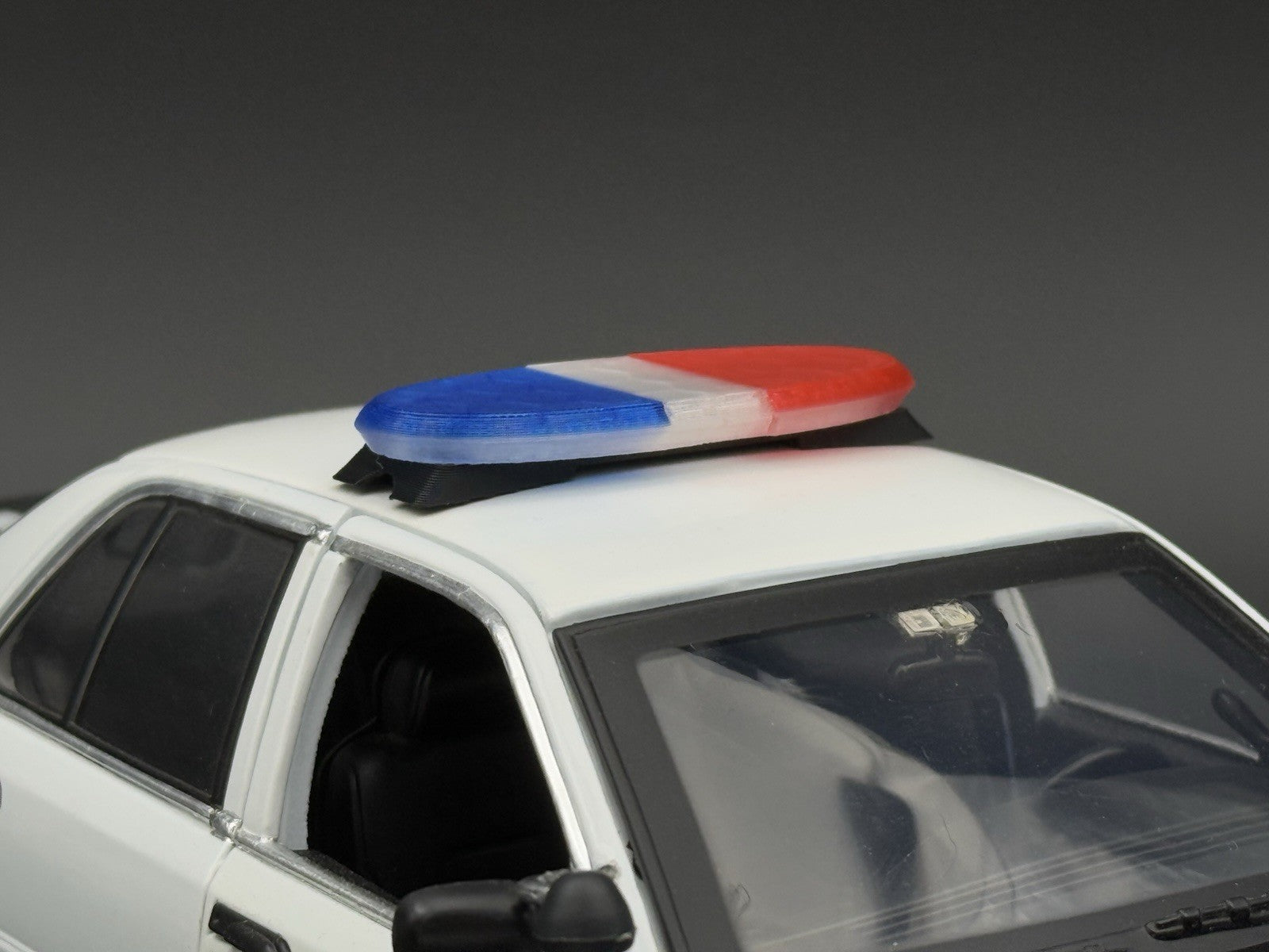 1/18 Scale Model LED Compatible Blue Red Federal Arjent Lightbar Police 1804BR8