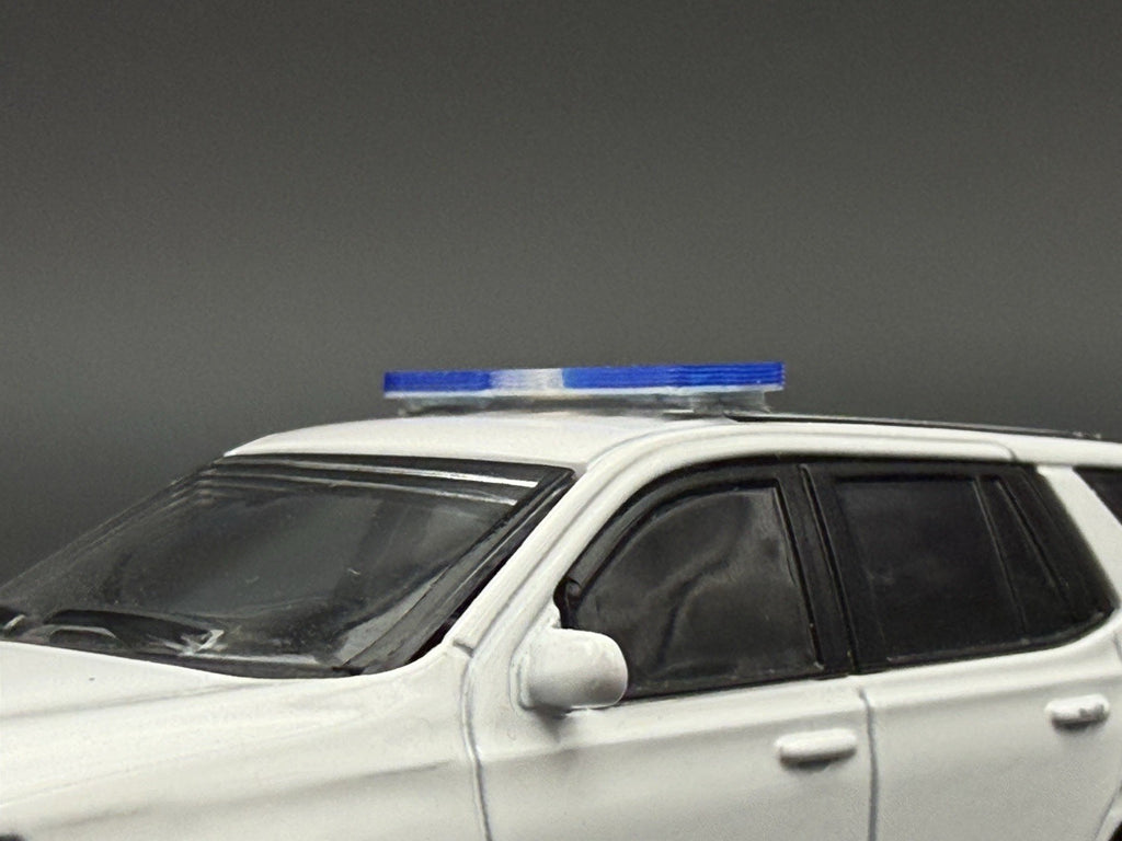 2 Pack 1/64 Scale Model Blue Clear Code 3 Defender Lightbar Police 6408BC2